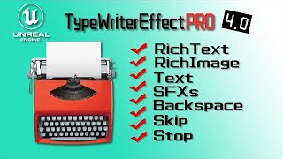 UE4 UE5 Typewriter Effect Pro V1.0 Showcase (4.0 Released! )