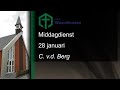 Middagdienst 28 januari  c vd berg  ngk waardhuizen