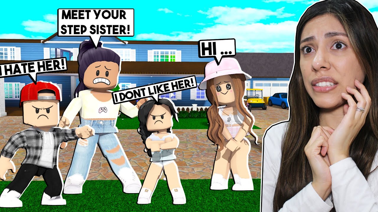 My Kid S Meet Their Step Sister For The First Time Roblox Bloxburg Roleplay Youtube - zailetsplay roblox bloxburg kids