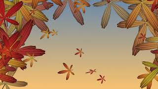 Autumn maple 4k Visual Loop | Python + Taichi CUDA | 60 FPS