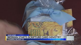 Woman starts scripture card ministry