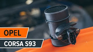 Vgradnja Senzor pretoka zraka VAUXHALL CORSA: video priročniki