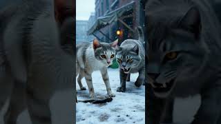 Tiny Kitten Sacrificed His Only Food for His Sick Mom 😿❤️ | AI Cat Story  #shorts