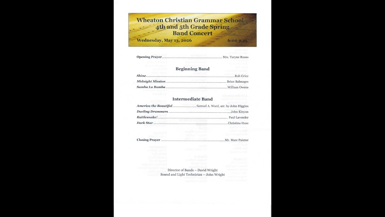 Spring 4th and 5th Grade Band Concert 2026 - YouTube