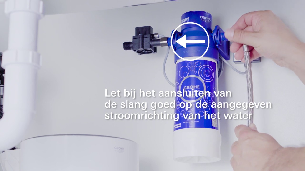 kunst Eigen rivier GROHE RED kokendwaterkraan met filter installeren - YouTube