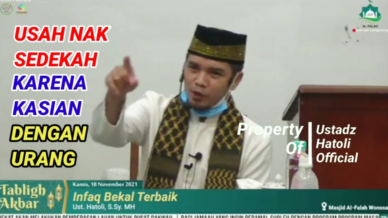 USAH NAK SEDEKAH KARENA KASIAN DENGAN URANG