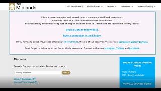 Introduction to finding information for your research, TUS Library