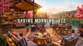 Calm Spring Morning Jazz at Outdoor Cafe Ambience 🌸 Soft Jazz Background Music for Studying, Working screenshot 1