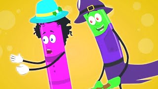 You Can't Run It's Halloween Cartoon Video and Song for Babies