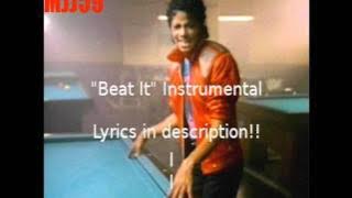Michael Jackson - Beat It (Instrumental with Backup Vocals) LYRICS IN DESCRIP.