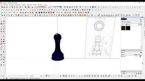 How to model a chess pawn with sketchup