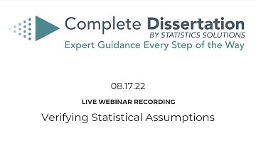 Verifying Statistical Assumptions