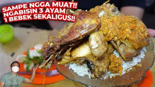 BANT4I 3 AYAM 1 BEBEK PIRING NASI UDUK PENUHHH!! KELAPERAN!