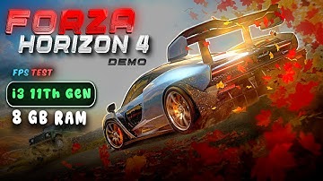 Forza Horizon 4 Demo FPS Test  i3 11th Gen  8GB RAM  No GPU  Low-End PC Gaming