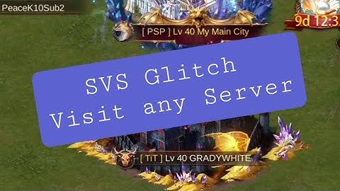 Evony | SVS Glitch | Go To Any Server and Continent
