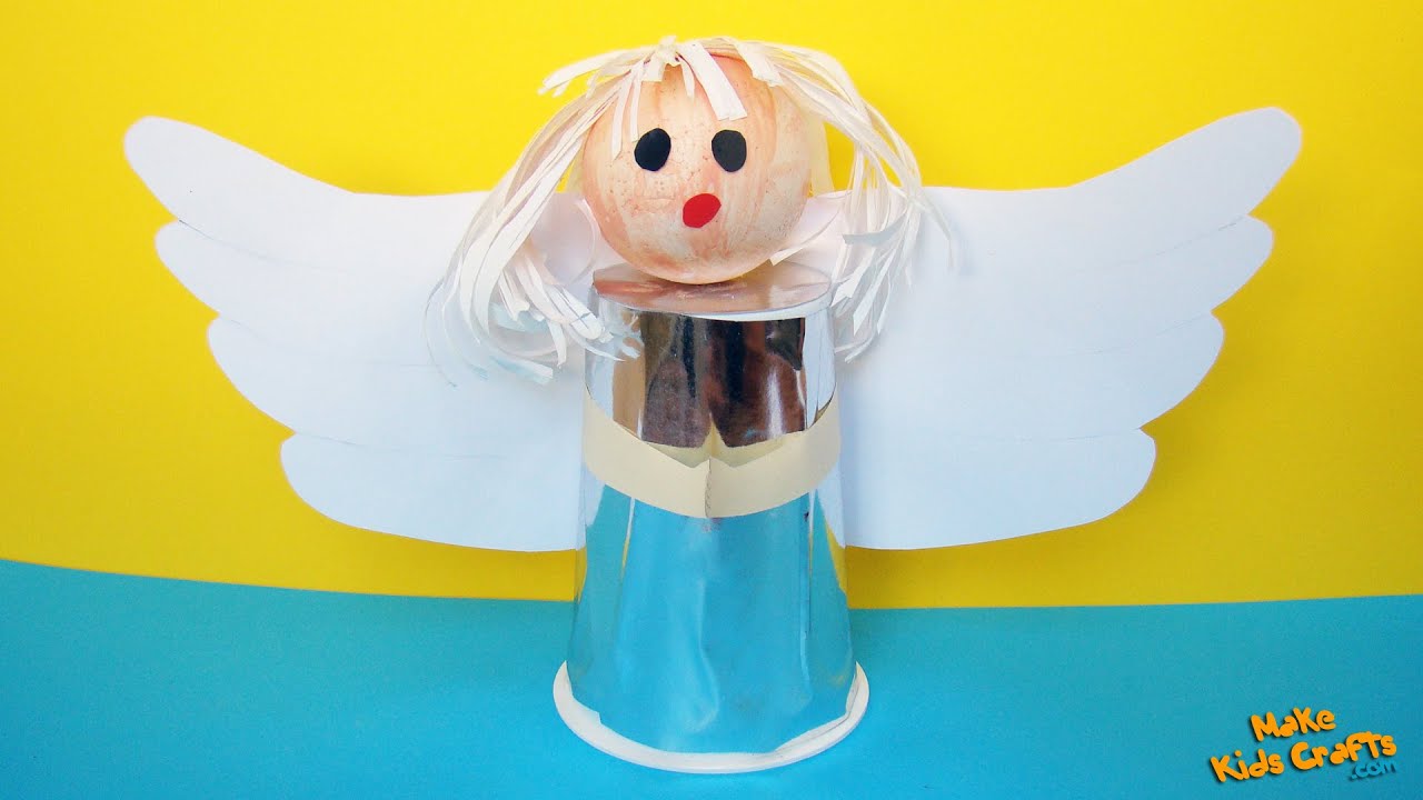 How to make Angel with cup? Easy Crafts DIY YouTube
