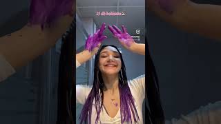 Saçımı Mora Boyuyoruz Çboyama