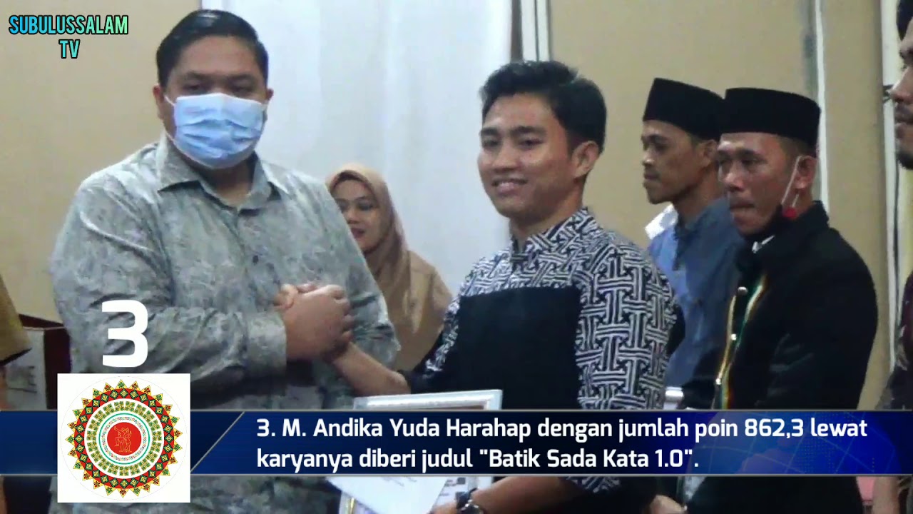 Ini Dia Wajah Para Pemenang Desain Motif Khas Subulussalam - Singkil