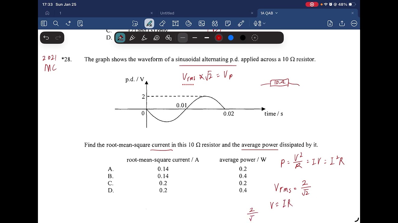 HKDSE Physics 2021 1A Q28