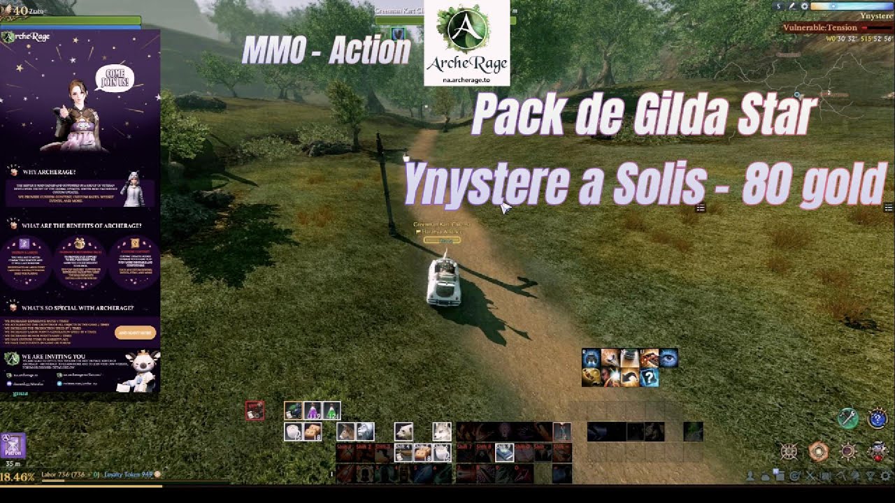 Pack de gilda Star de Ynystere a Solis 80 gold