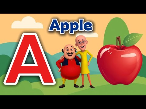 Phonics Song 2 with TWO Words in 3D - A For Apple 🍎 - ABC Alphabet Songs with Sounds for Children.