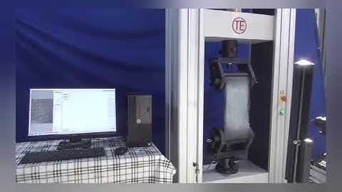 Geotextile tensile test ISO10319,GBT 15788 2005,  ASTM D4595 with RTSS video extensometer