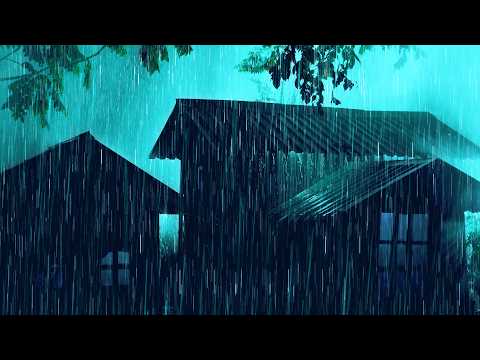 Fall Asleep in 3 Minutes 😴 Heavy Rain on Metal Roof for Deep Sleep & Insomnia Relief