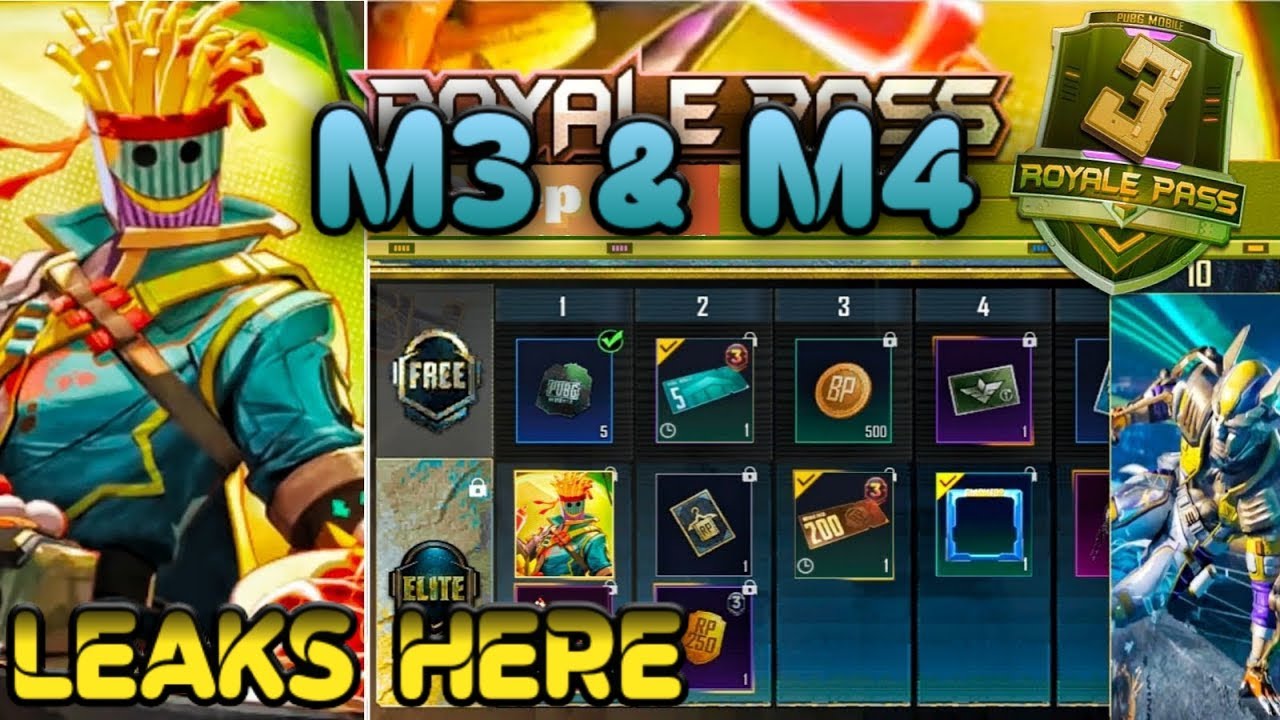 Month 3 Royal Pass | C1S3 & C1S4 ROYAL PASS | PUBG MOBILE LEAKS HERE | New New Tier Rewards 