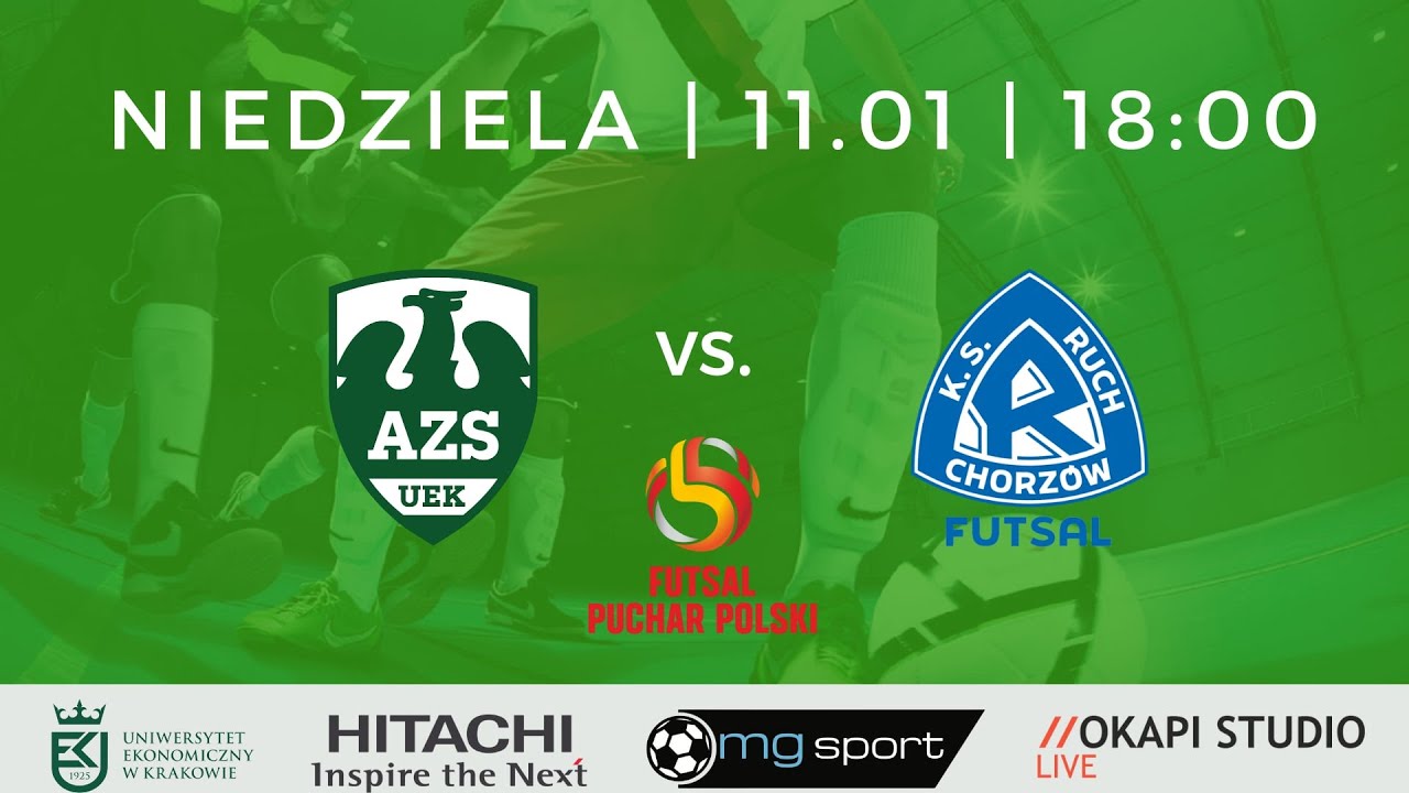 Puchar Polski Futsalu AZS UEK Kraków -  SP Ruch Chorzów Futsal