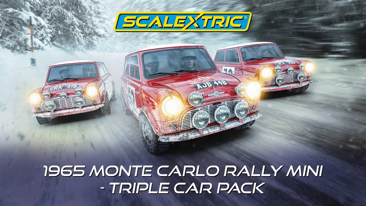 Scalextric | 1965 Monte Carlo Rally Mini - Triple Car Pack C4488A