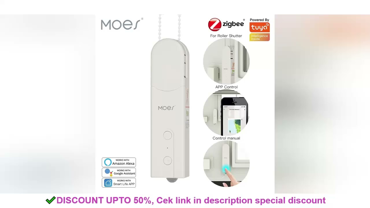 ZigBee Smart DIY Motorized Roller Blinds/Shades Drive Motor Hub Tuya Smart Life APP Alexa Google Hom