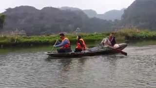 Rowing near Hanoi, Vietnam