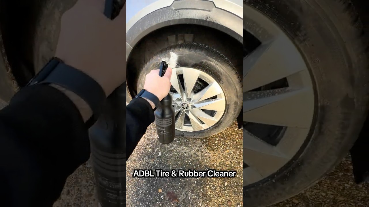 Do you deep clean your tires? ADBL Tire & Rubber Cleaner removes old dressing, browning and residue