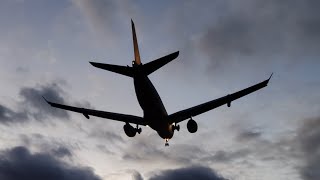 Arrival of A330 tanker to Pardubice airport on 4.1.2023