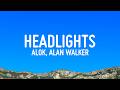Alok Alan Walker Headlights Lyrics Ft KIDDO 