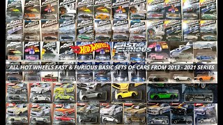 HOT Wheels Fast & Furious serie completa di 6 Auto su carta > Nuovo di Zecca MOC 