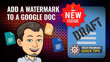 Add a Watermark in Google Docs 👀 NEW FEATURE! 👀
