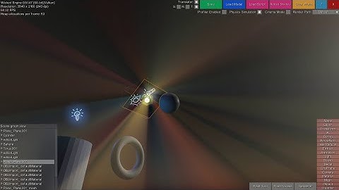 Colored volumetric lights