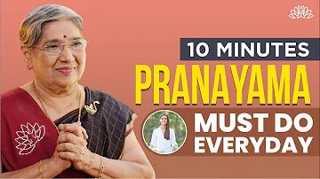 10 Minutes Traditional Pranayama Techniques Must Do Everyday | Breathing Techniques