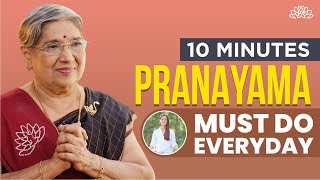 10 Minutes Traditional Pranayama Techniques Must Do Everyday | Breathing Techniques screenshot 2