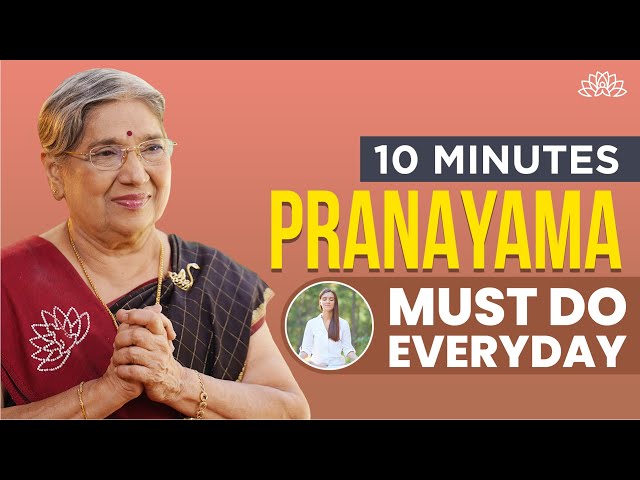 10 Minutes Traditional Pranayama Techniques Must Do Everyday | Breathing Techniques class=