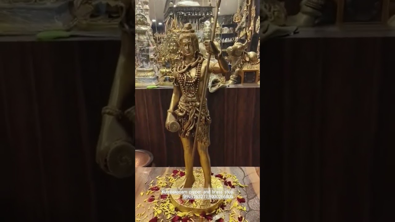 Brass standing Shiva for display and gifting too