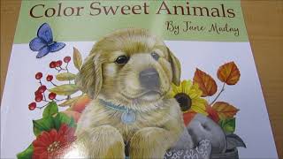 Flip Through - durchblättern Coloring Book - Color Sweet Animals by Jane Maday