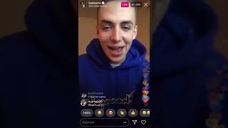 Badzachx jumps into wall and changes his name?? (IG LIVE 1/19/2019)