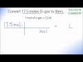 Moles to Liters Conversion Concepts