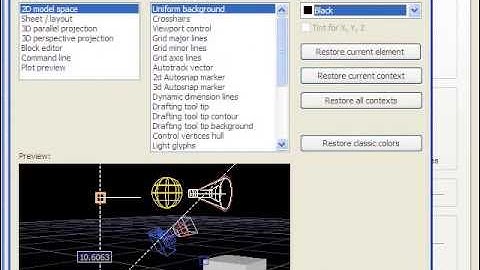 AutoCAD Tutorial Changing Color of Workspace