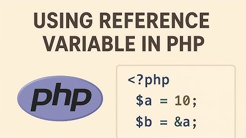 👉 Using Reference Variable in PHP | PHP Important Concept for CSE & IT Students