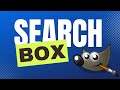 Search box action in gimp