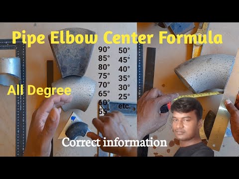 Pipe elbow center formula all