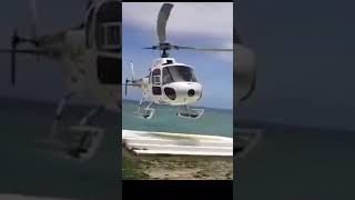 Helicopter fail landing crash/ What would you do when you standing on that area? #shorts